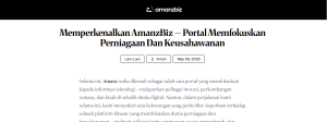 Read more about the article AmanzBiz: Portal media baharu untuk komuniti bisnes dan keusahawanan