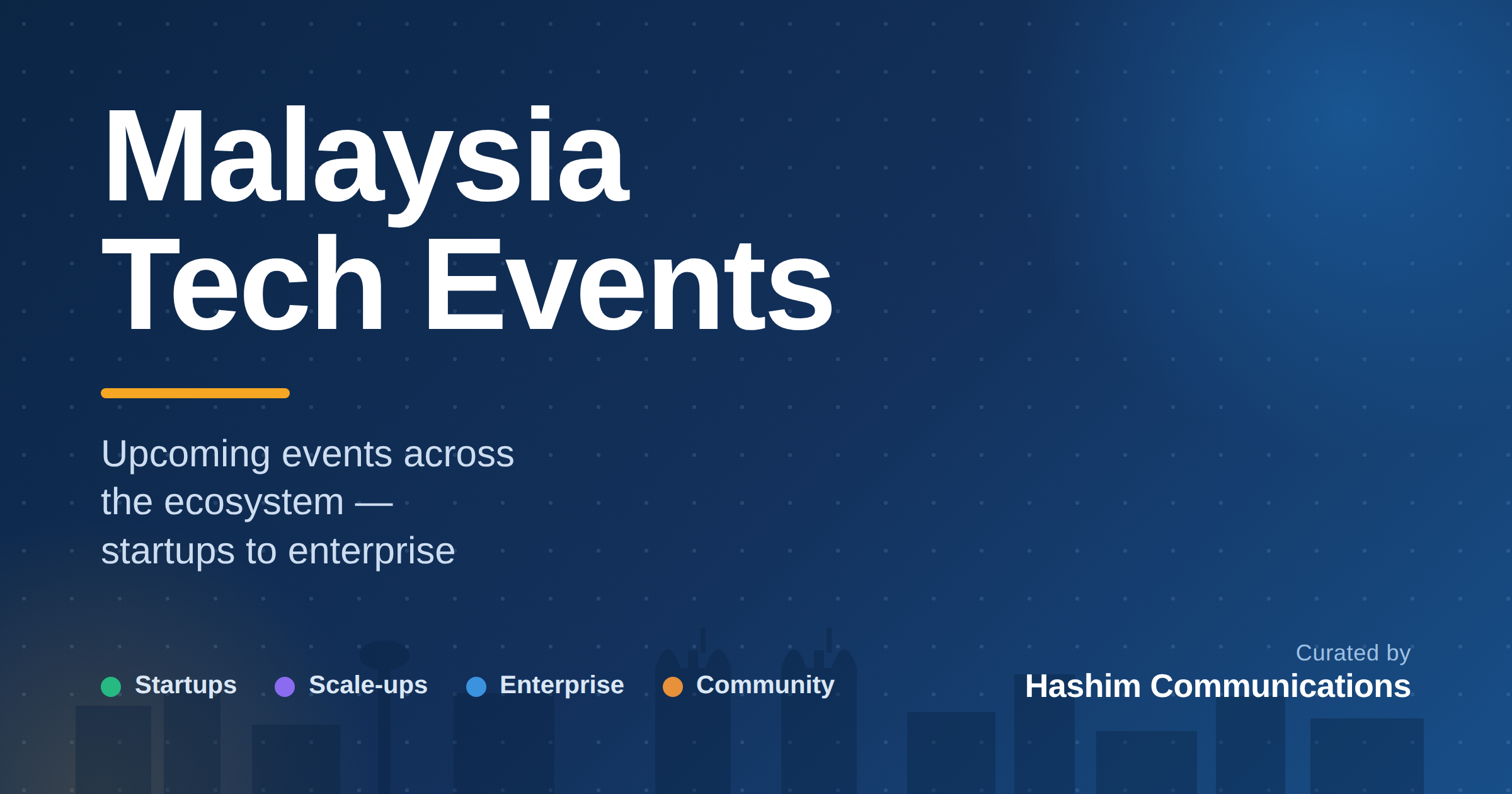 Malaysia Tech Events — see the upcoming calendar